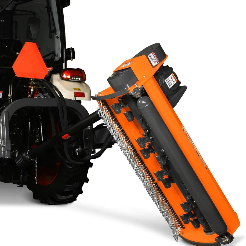 MechMaxx 72in 70-110HP CAT 2 Ditch Bank Flail Mower AGF72 111in Offset Hydraulic Rotation