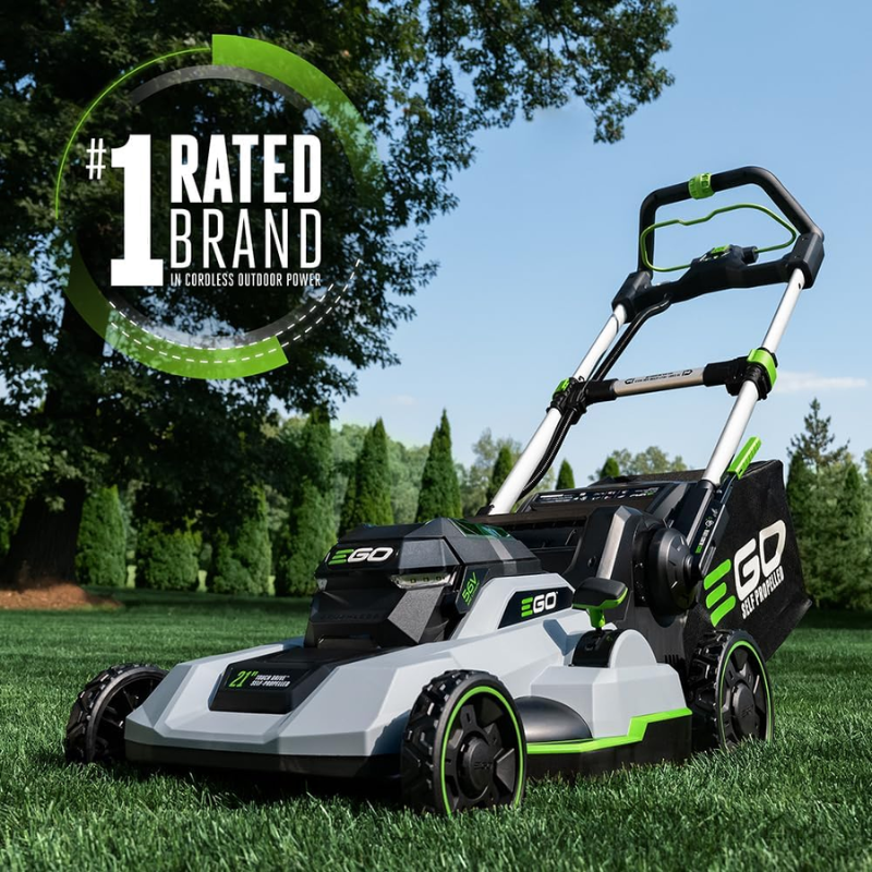 EGO POWER+ 21in 56V Cordless Self-Propelled Lawn Mower LM2122SP-2 with Touch Drive, (2) 4.0Ah Batteries & Rapid Charger