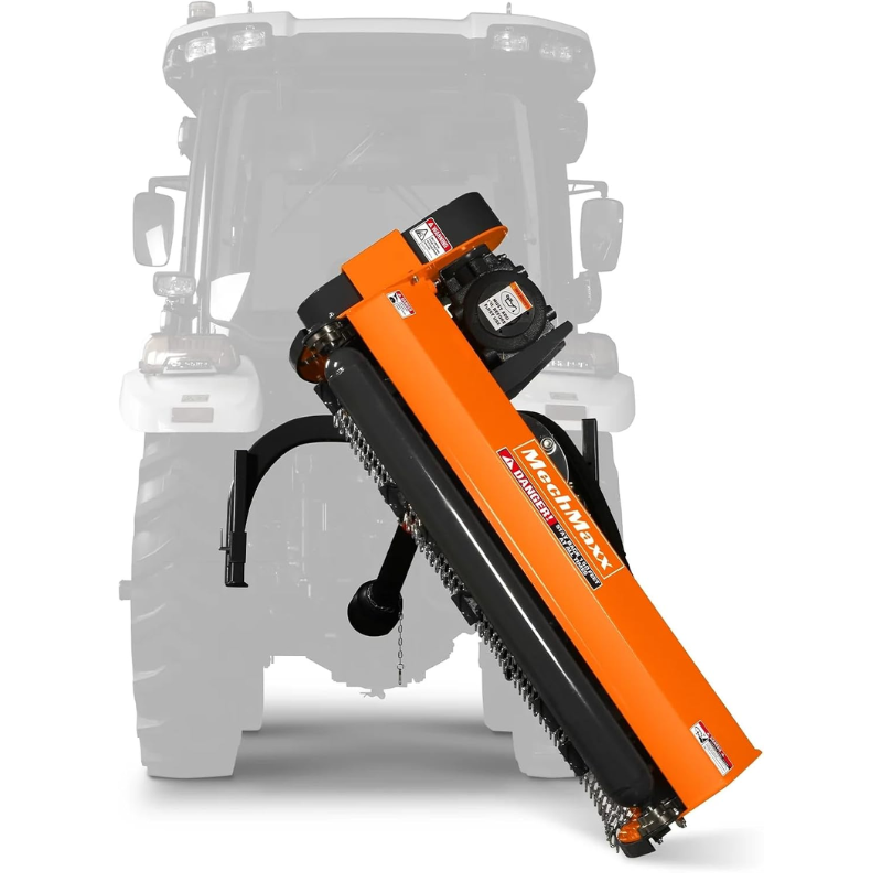 MechMaxx 72in 70-110HP CAT 2 Ditch Bank Flail Mower AGF72 111in Offset Hydraulic Rotation