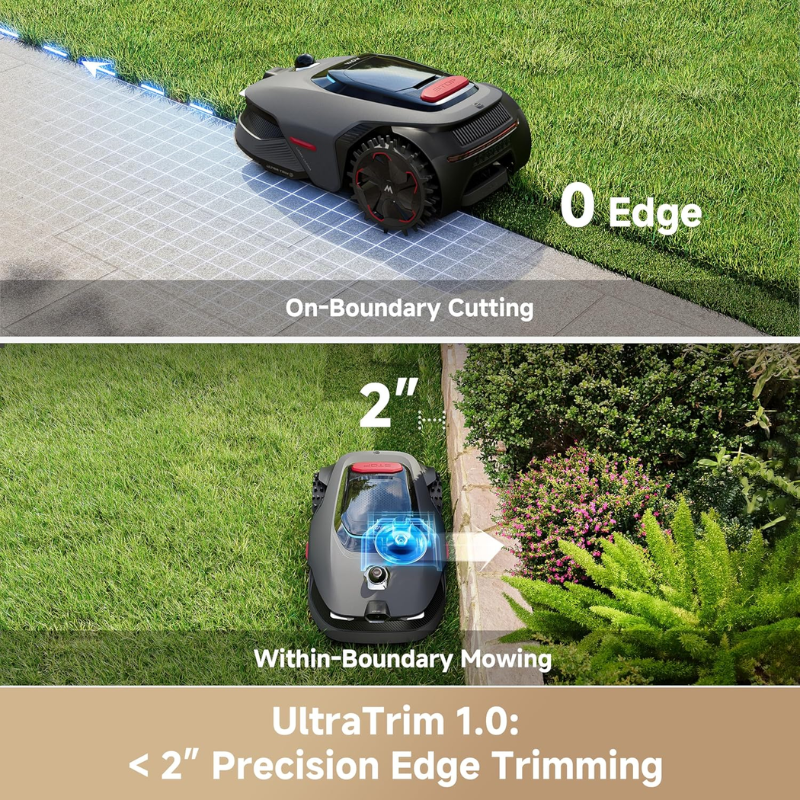MOVA LiDAX Ultra 2000 Robot Lawn Mower with 4G with Garage for 0.5 Acre, No Wire No RTK+360° 3D LiDAR+AI Vision, 45% Slope, Cut Height 1.2"-3.9", 150 Multi-Zone,Edge Cutting(Garage Shipped Separately)
