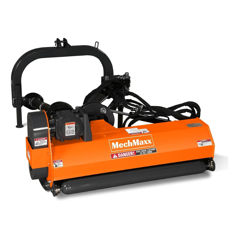 MechMaxx 72in 70-110HP CAT 2 Ditch Bank Flail Mower AGF72 111in Offset Hydraulic Rotation
