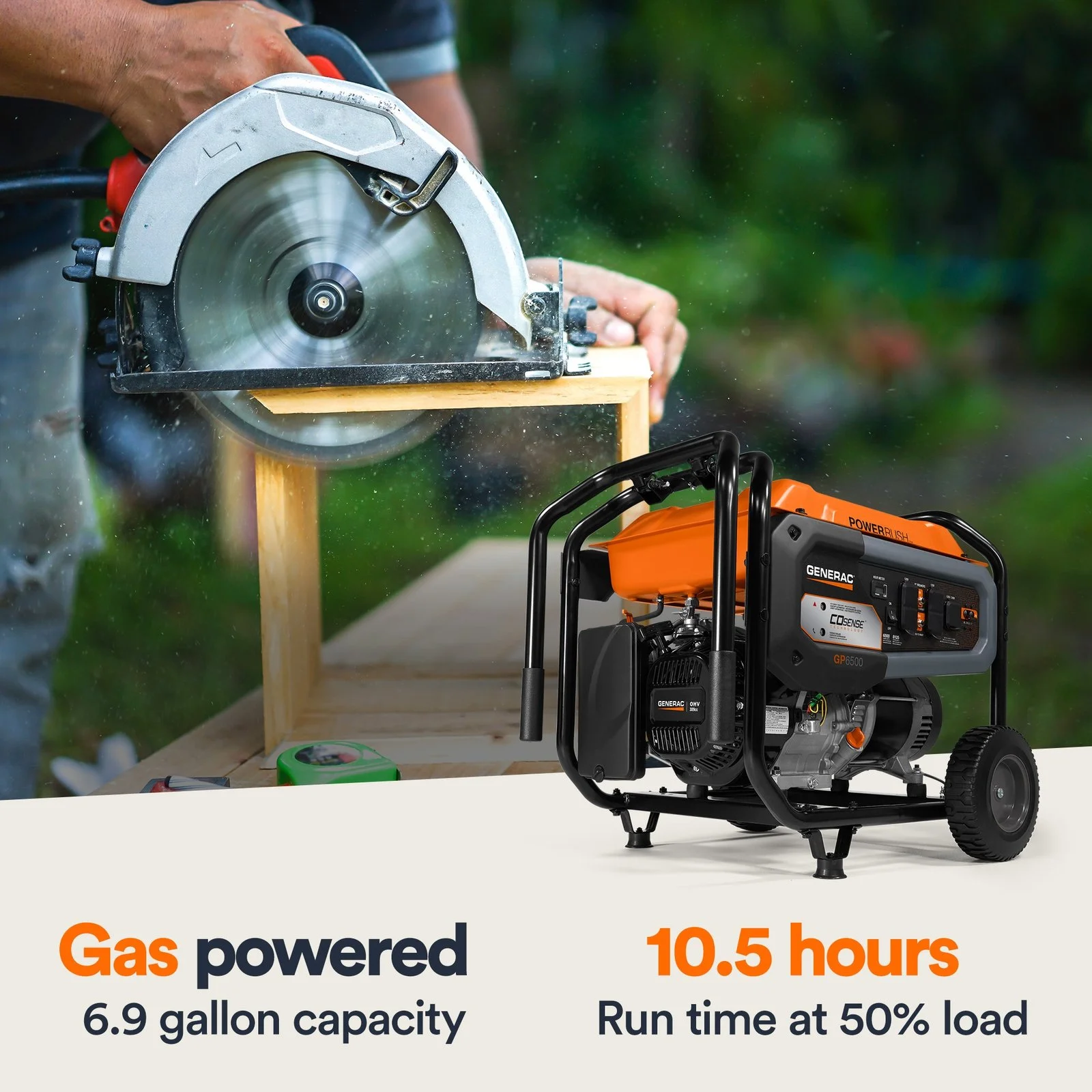 Generac 8125/6500 Watt Portable Generators