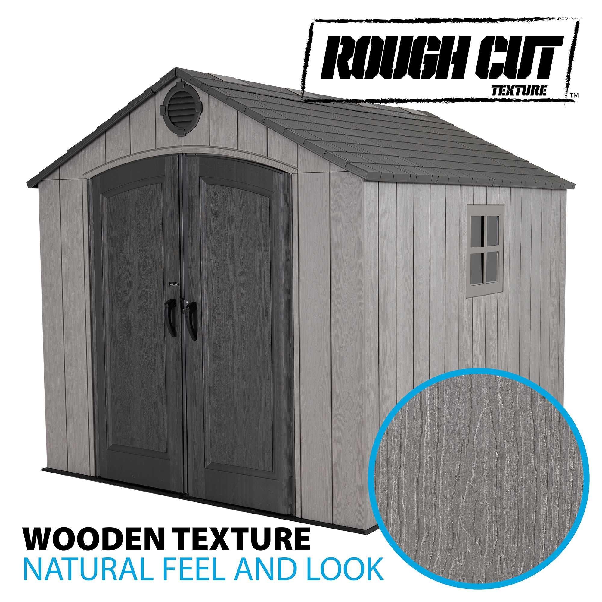 Lifetime 8 Ft. X 10 Ft. Outdoor Storage Shed – 60356