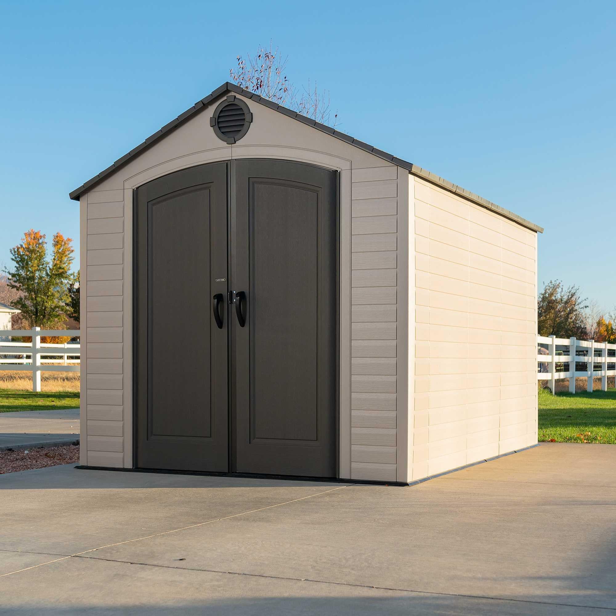 Lifetime 8 Ft. X 10 Ft. Outdoor Storage Shed – 60371
