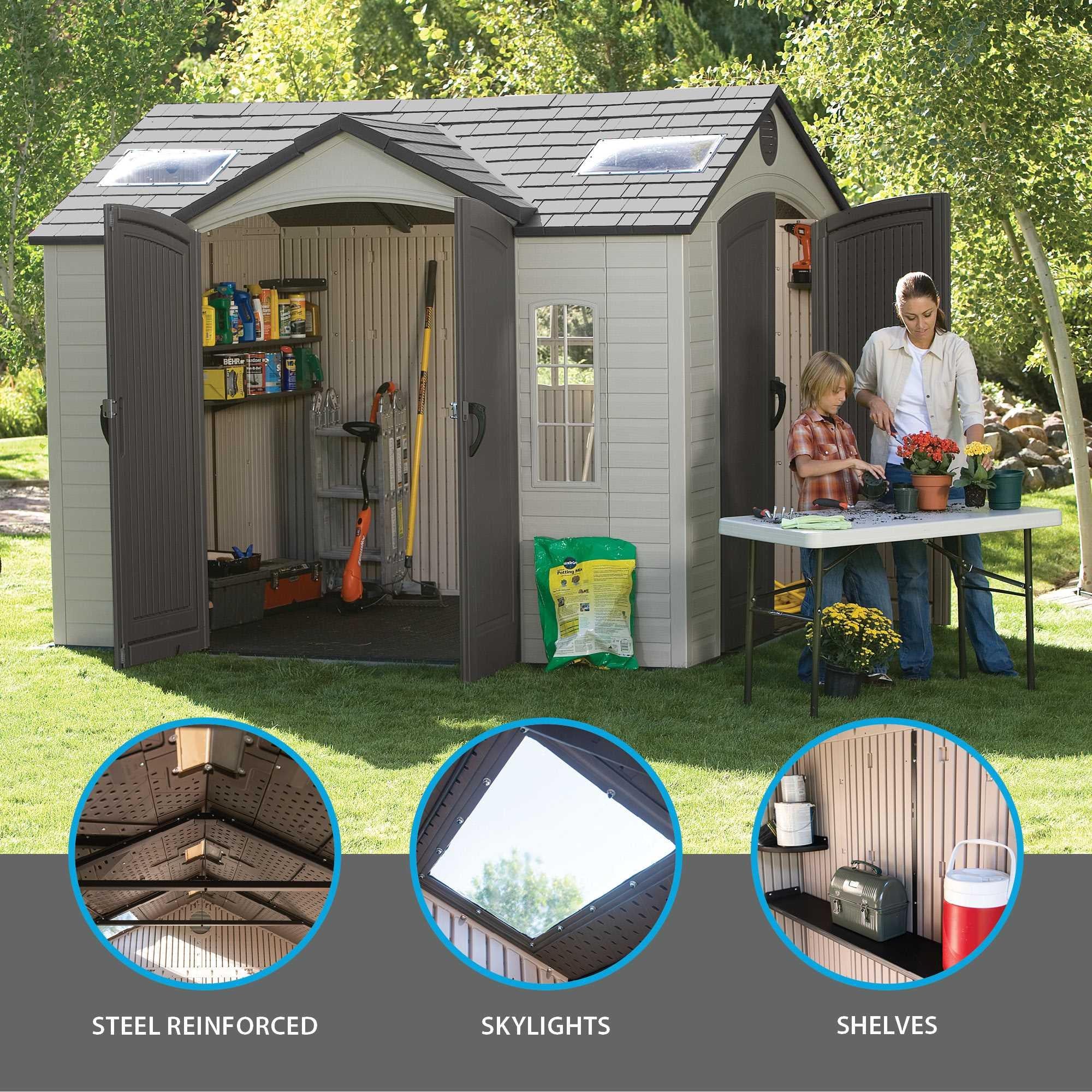 Lifetime 10 Ft. X 8 Ft. Outdoor Storage Shed – 60001