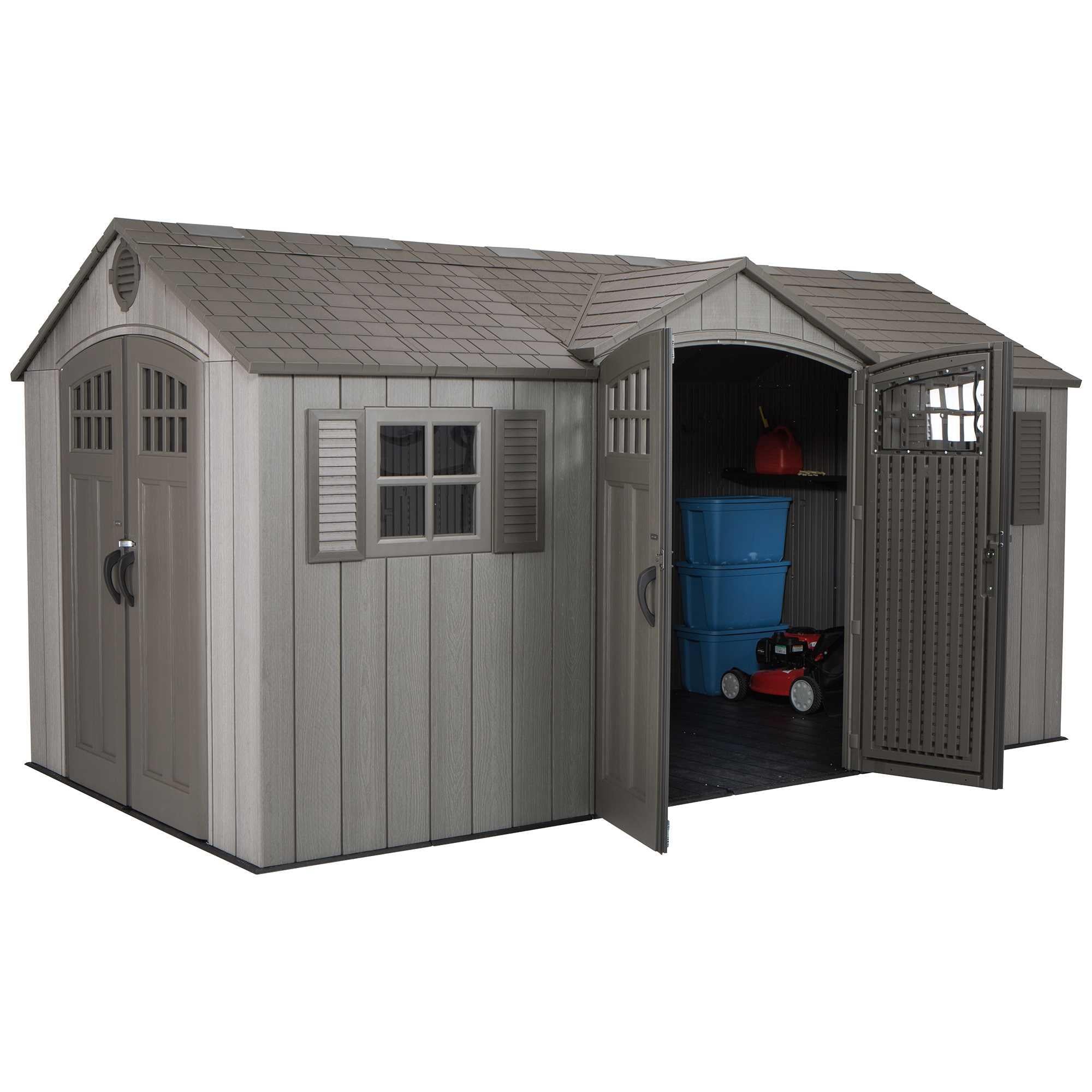 Lifetime 15 Ft X 8 Ft Outdoor Storage Shed – 60318