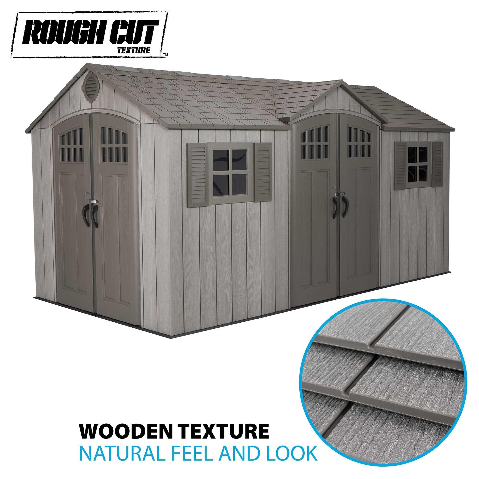 Lifetime 15 Ft X 8 Ft Outdoor Storage Shed – 60318