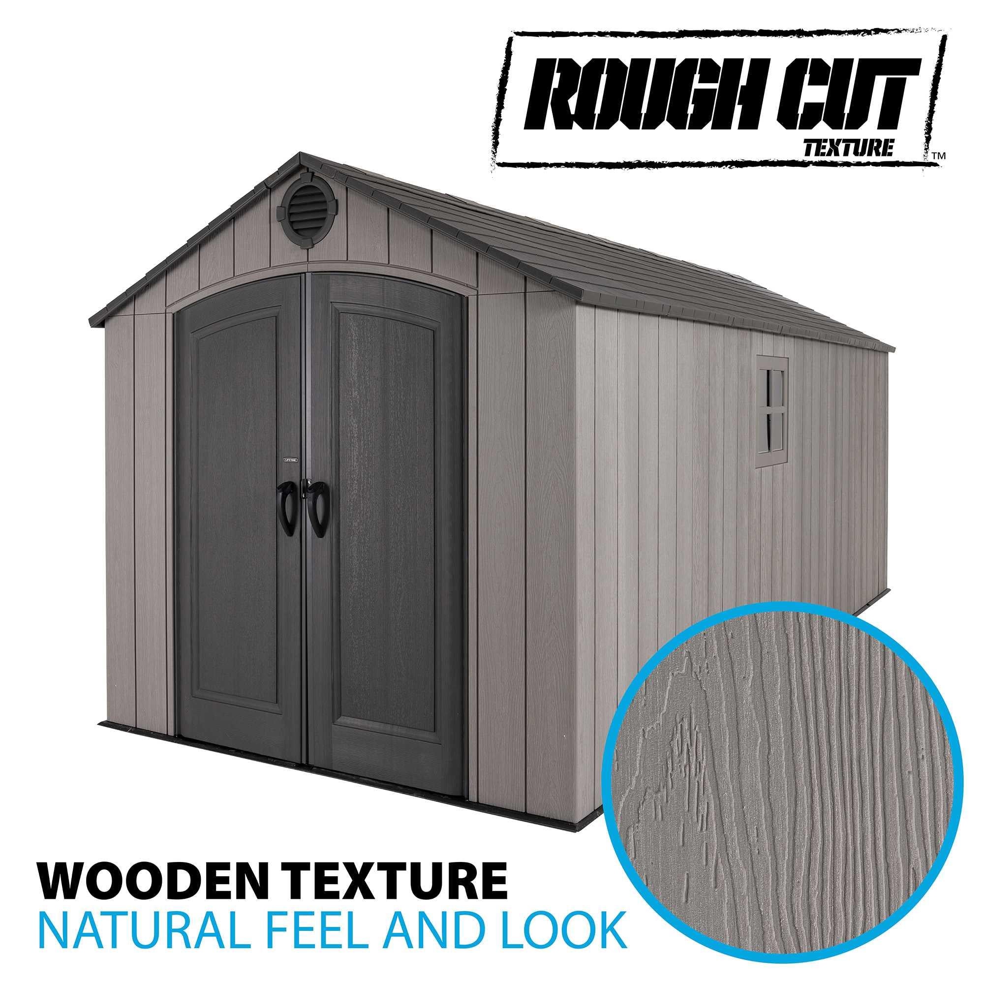 Lifetime 8 x 17.5 ft Outdoor Storage Shed – 60352