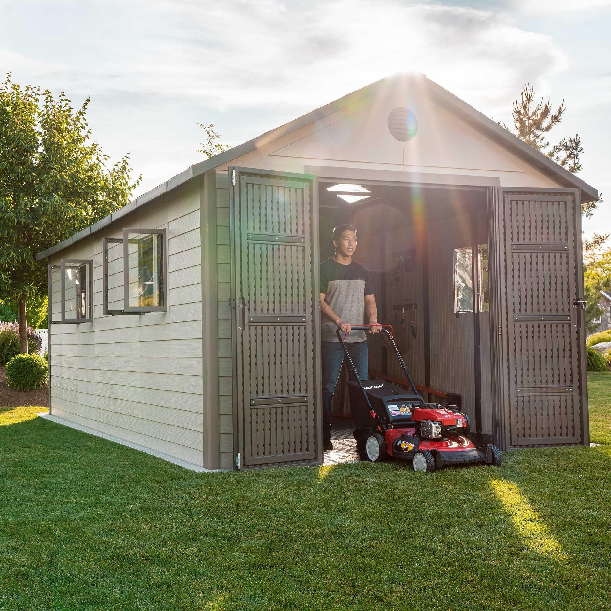 Lifetime 11 Ft. X 18.5 Ft. Outdoor Storage Shed – 60355