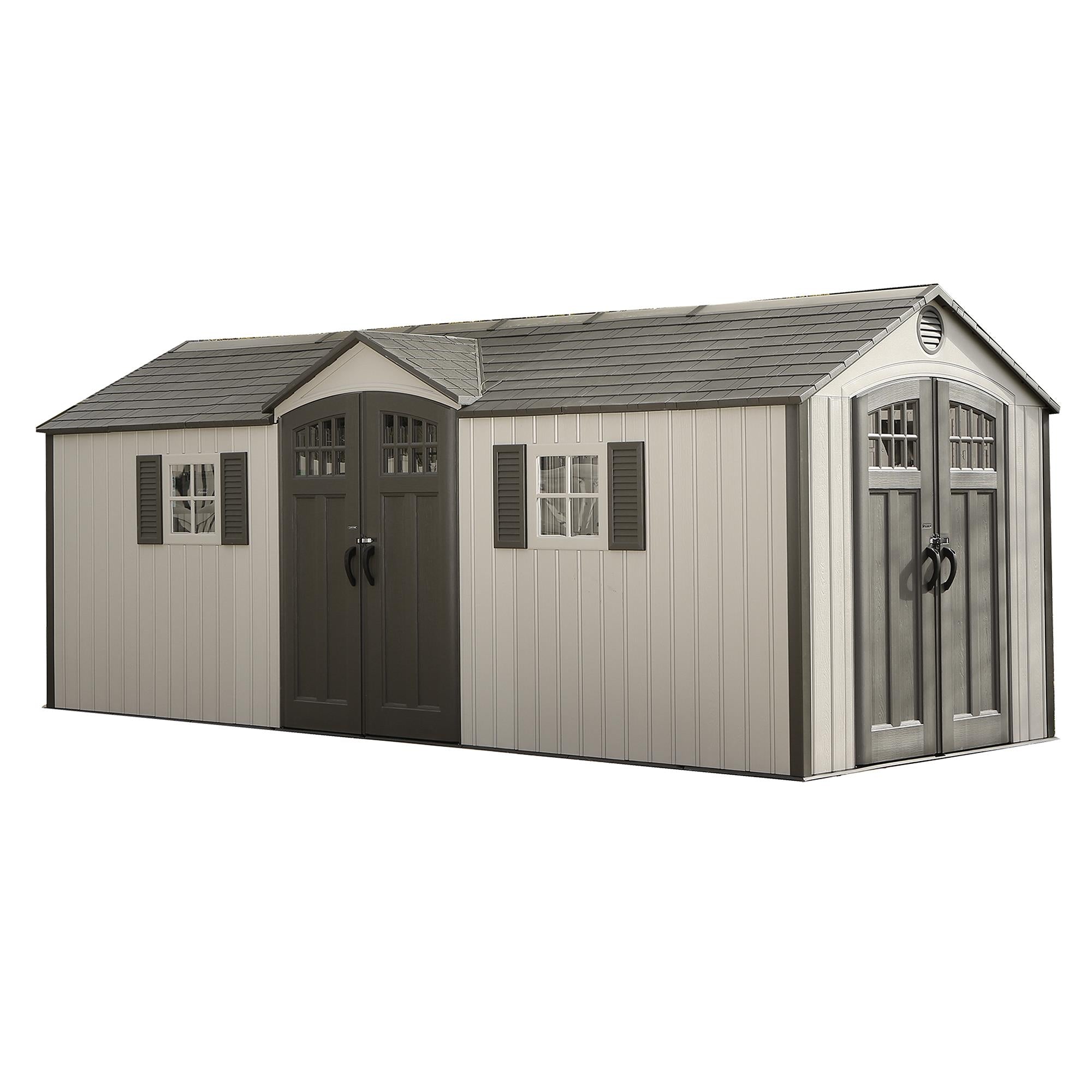 Lifetime 20 Ft. x 8 Ft. Outdoor Storage Shed – 60127