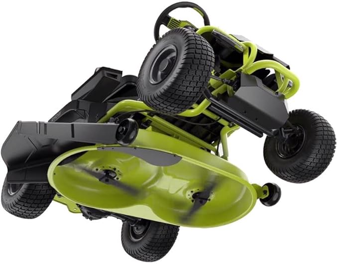 Ryobi 38" 100Ah Electric Rear-Engine Riding Lawn Mower – Model RY48111