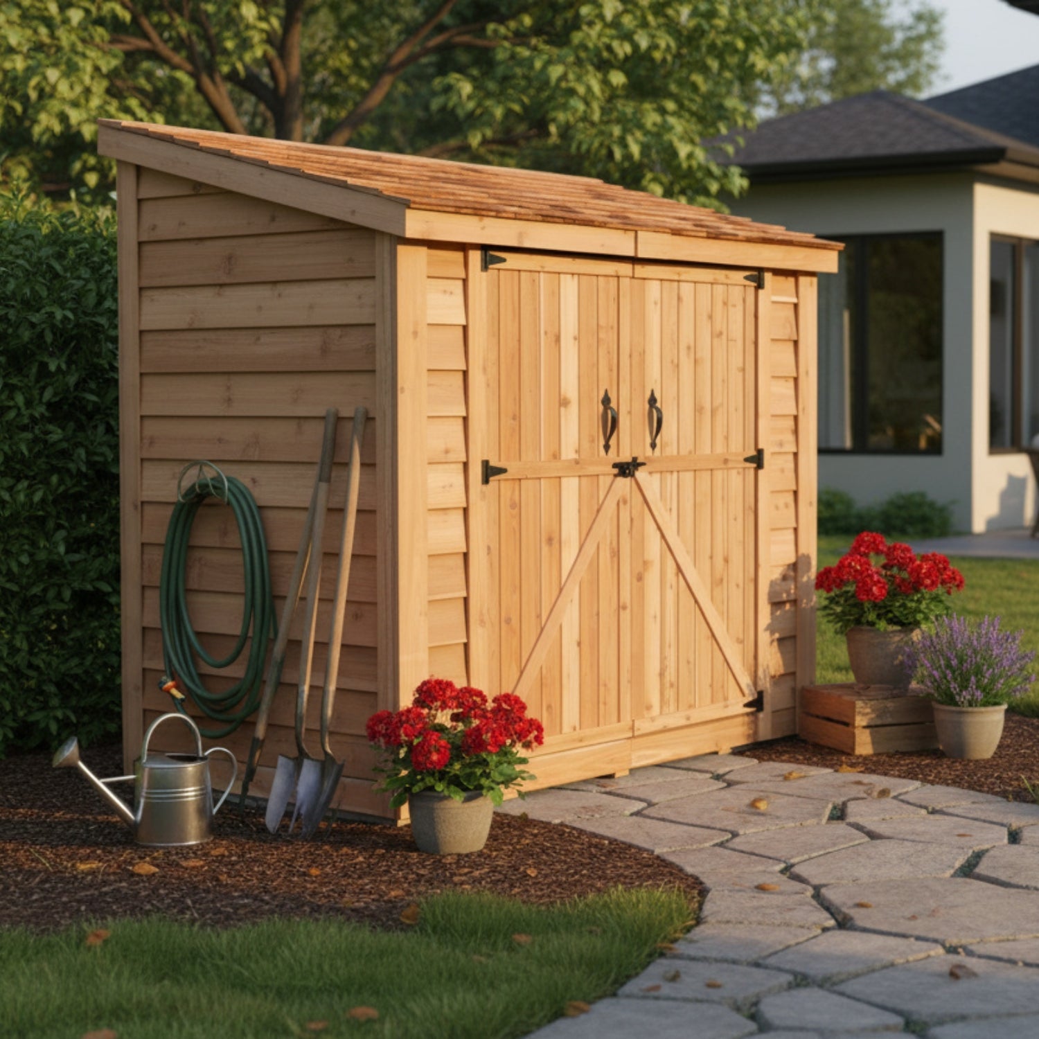 8' x 4' SpaceSaver Storage Shed – Double Doors