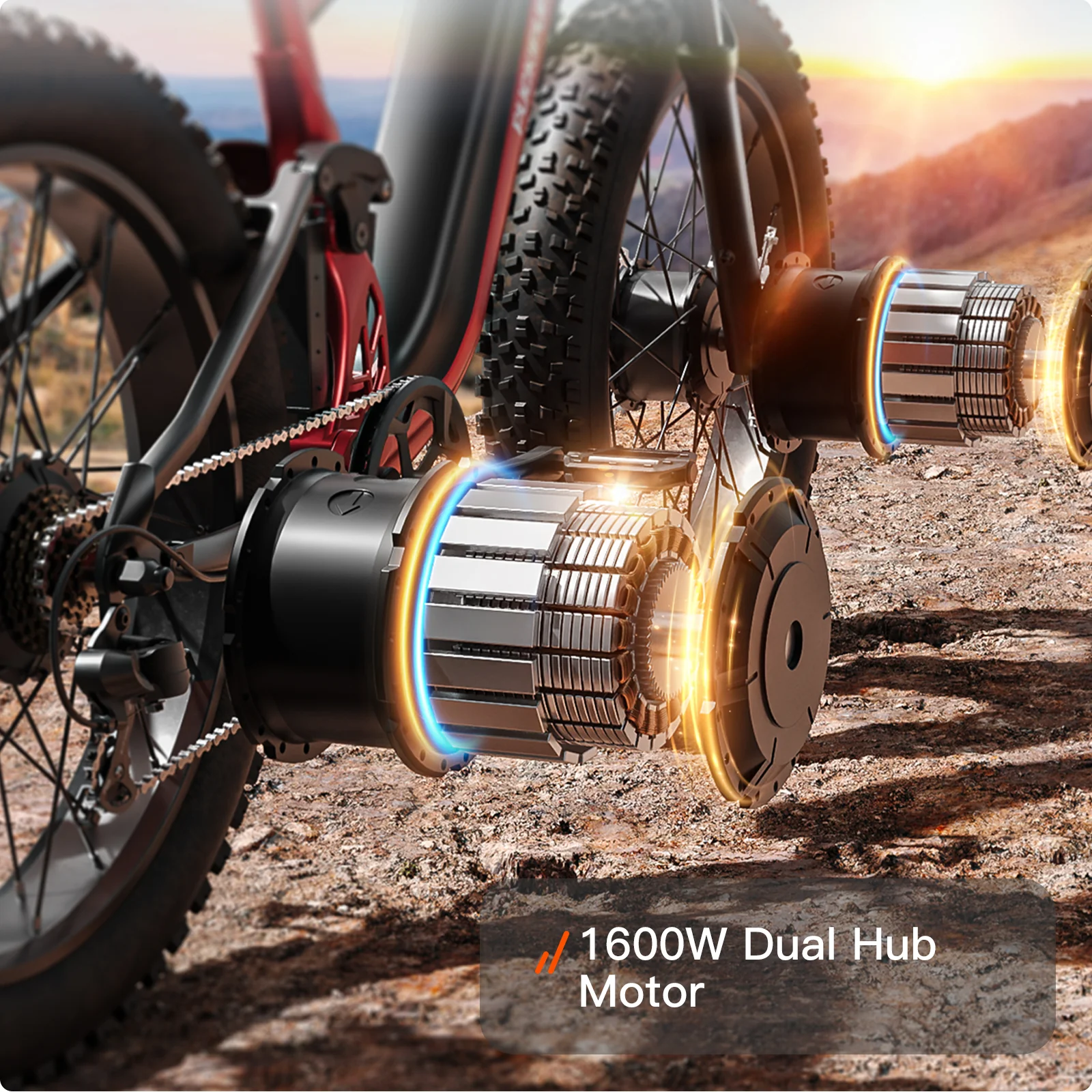 PUCKIPUPPY GoldenR Dual-Motor E-Bikes