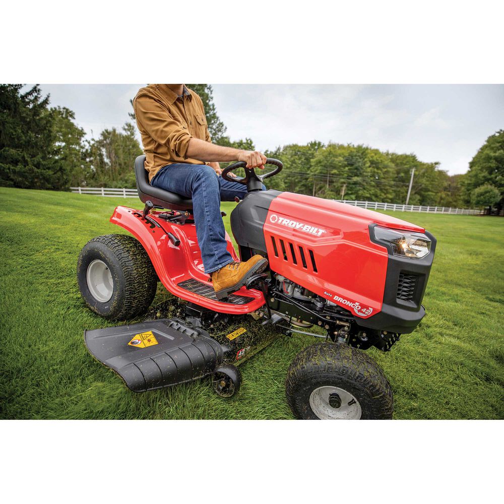 Troy Bilt Bronco 42 Riding Lawn Mower | 547cc Troy-Bilt engine | 42" deck | AutoDrive Transmission