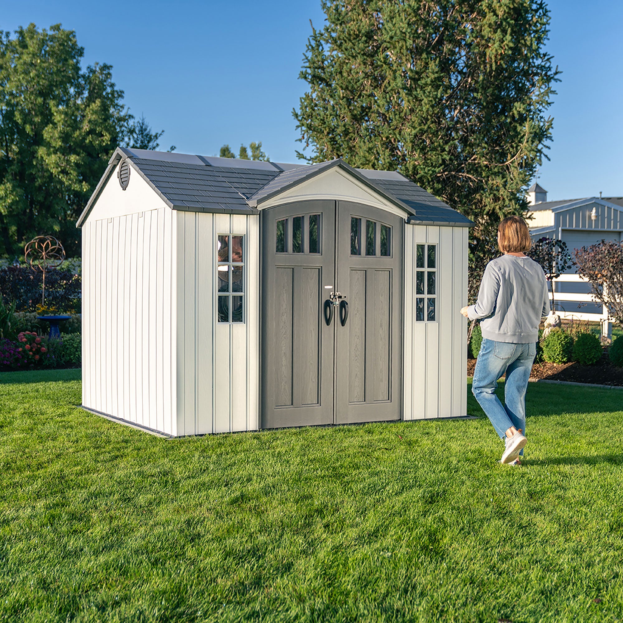 Lifetime 10 Ft. X 8 Ft. Side Entry Outdoor Storage Shed – 60466