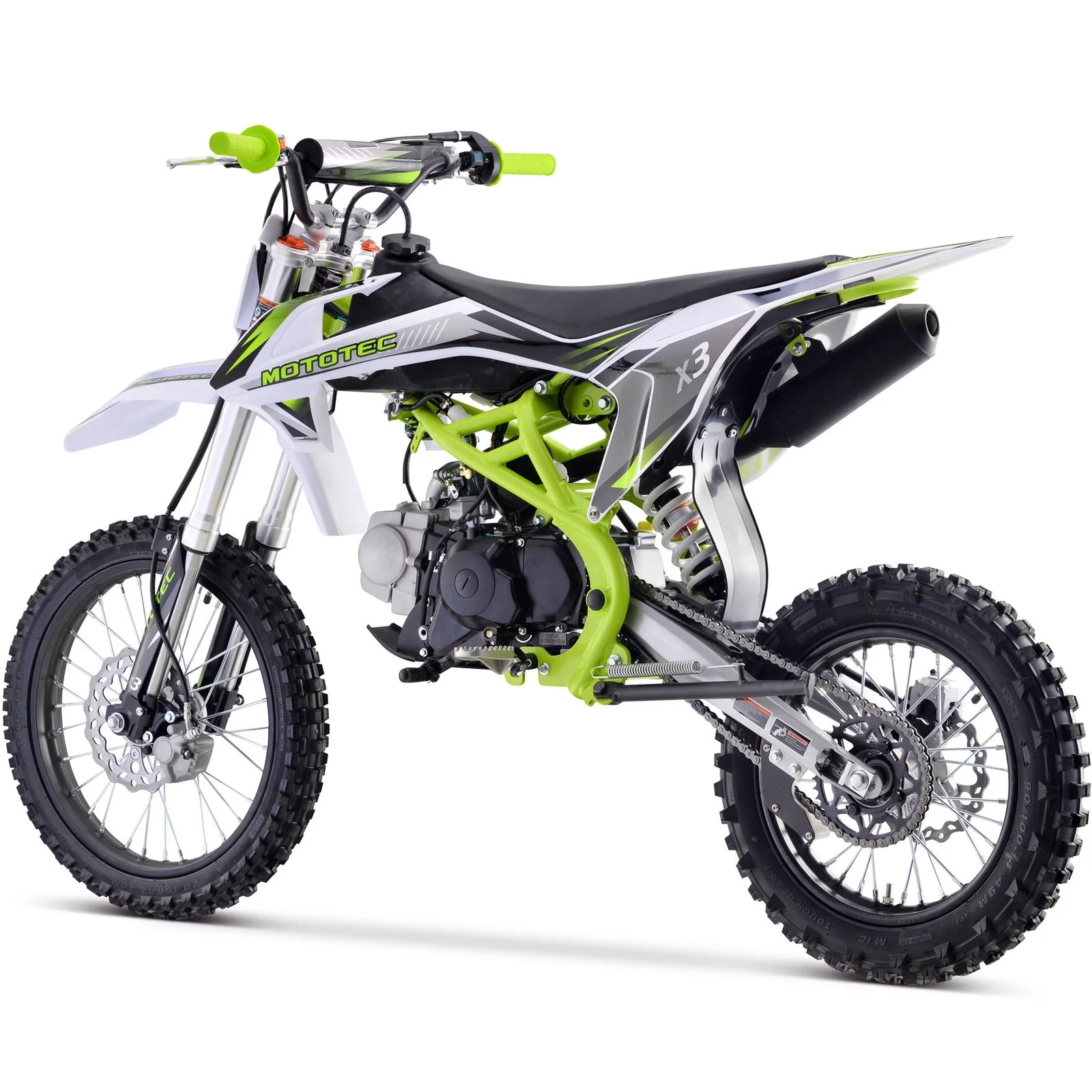 MotoTec X3 125cc 4-Stroke Gas Dirt Bikes