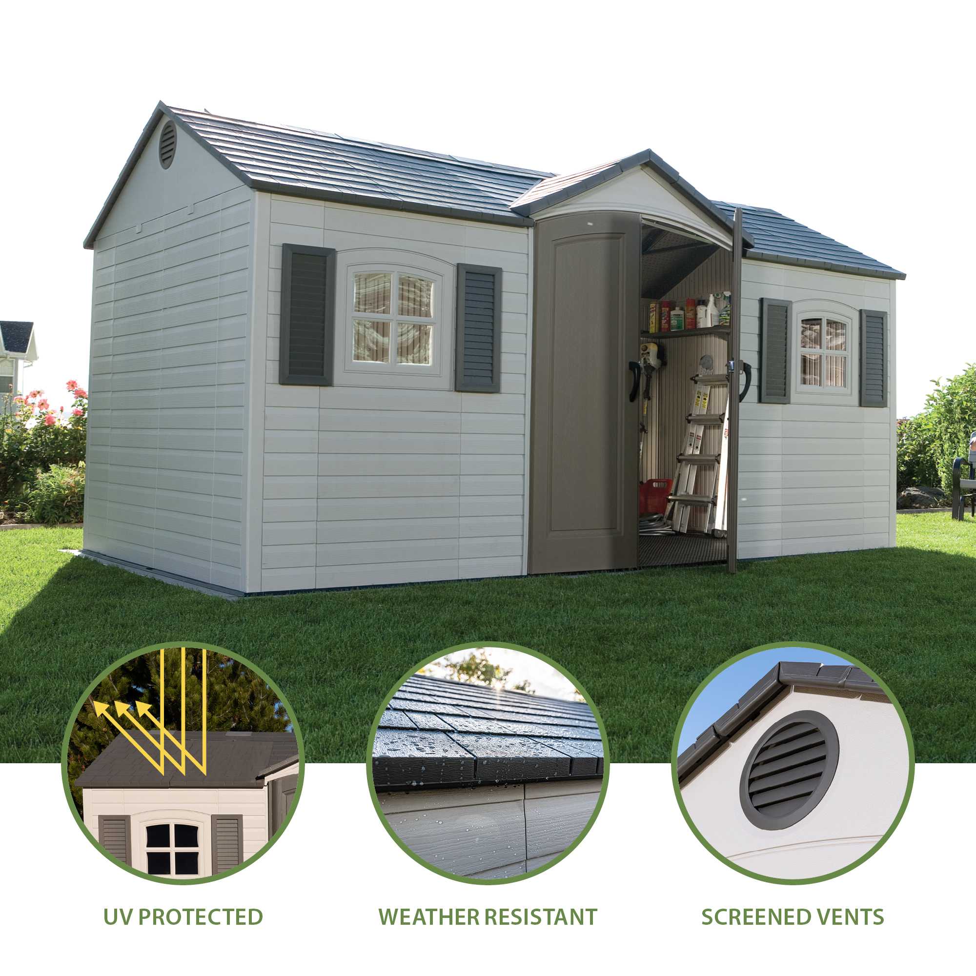 Lifetime 15 x 8 ft. Shed – 6446
