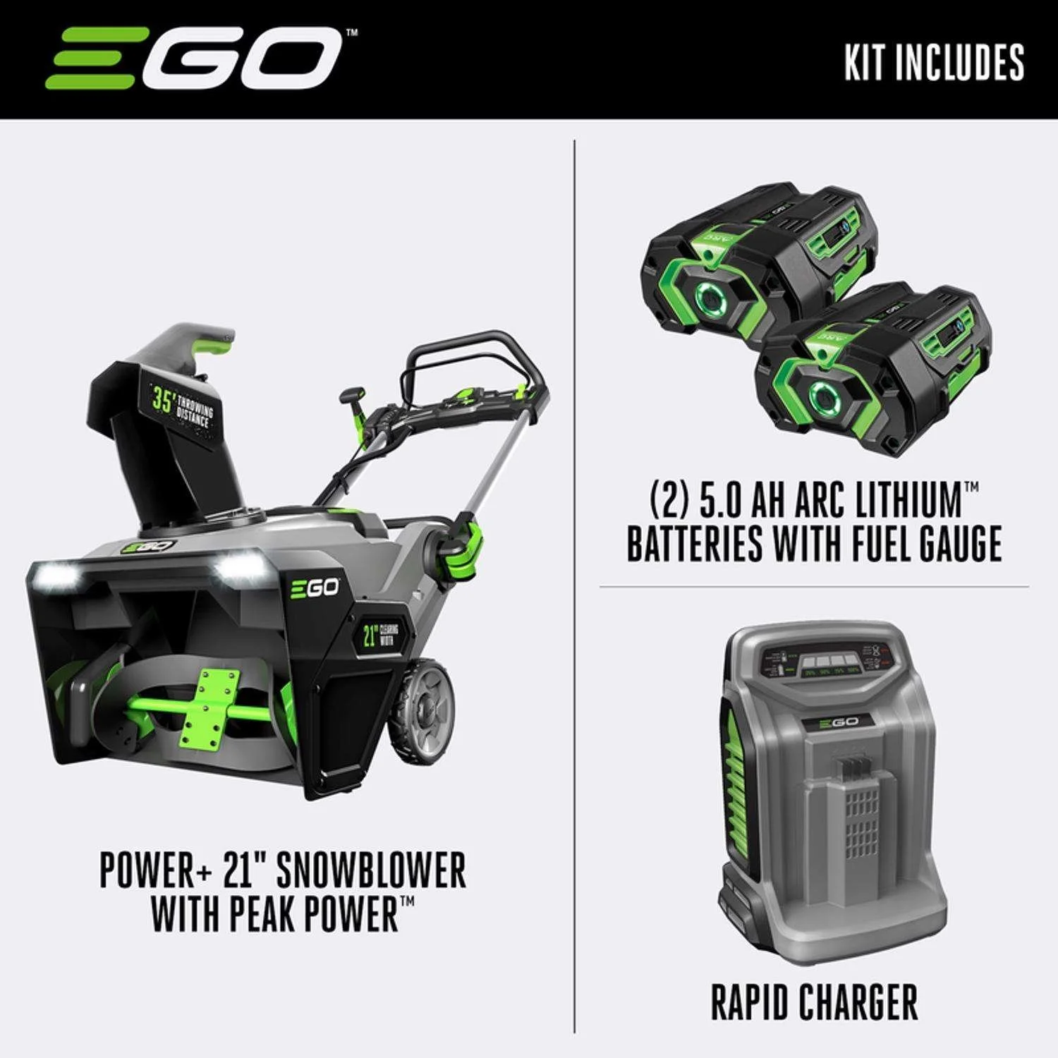 EGO SNT2102 21" Cordless Snow Blower Kits