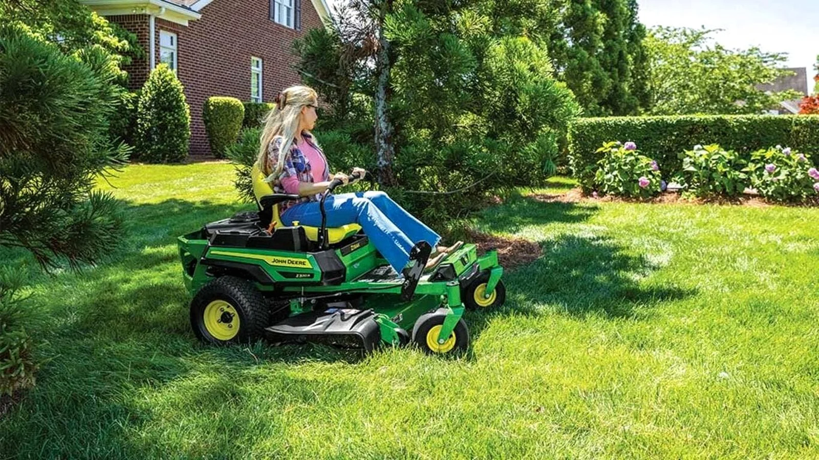Greenworks 60V 42" Electric CrossoverZ Zero Turn Mower with (6) 8 Ah Batteries & (3) Dual Port Turbo Chargers