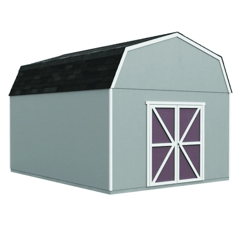 Handy Home Products Hudson 12 ft. x 16 ft. Wood Storage Shed Kit with Floor
