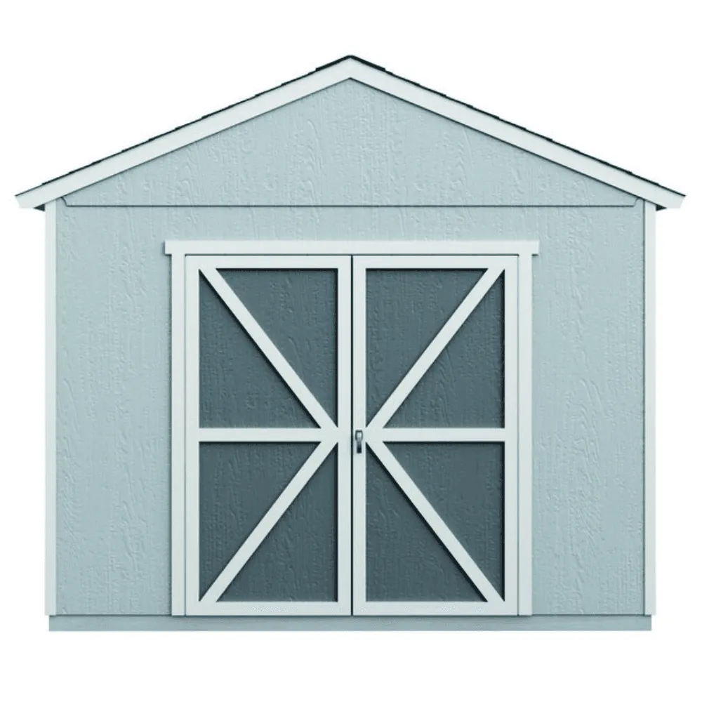 Handy Home Products Rookwood 10 ft. x 12 ft. Wood Storage Shed Kit with Floor – Durable Outdoor Storage