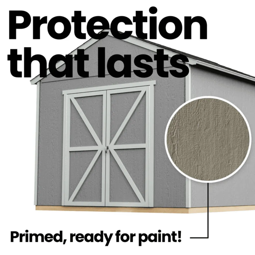 Handy Home Products Rookwood 10 ft. x 12 ft. Wood Storage Shed Kit with Floor – Durable Outdoor Storage