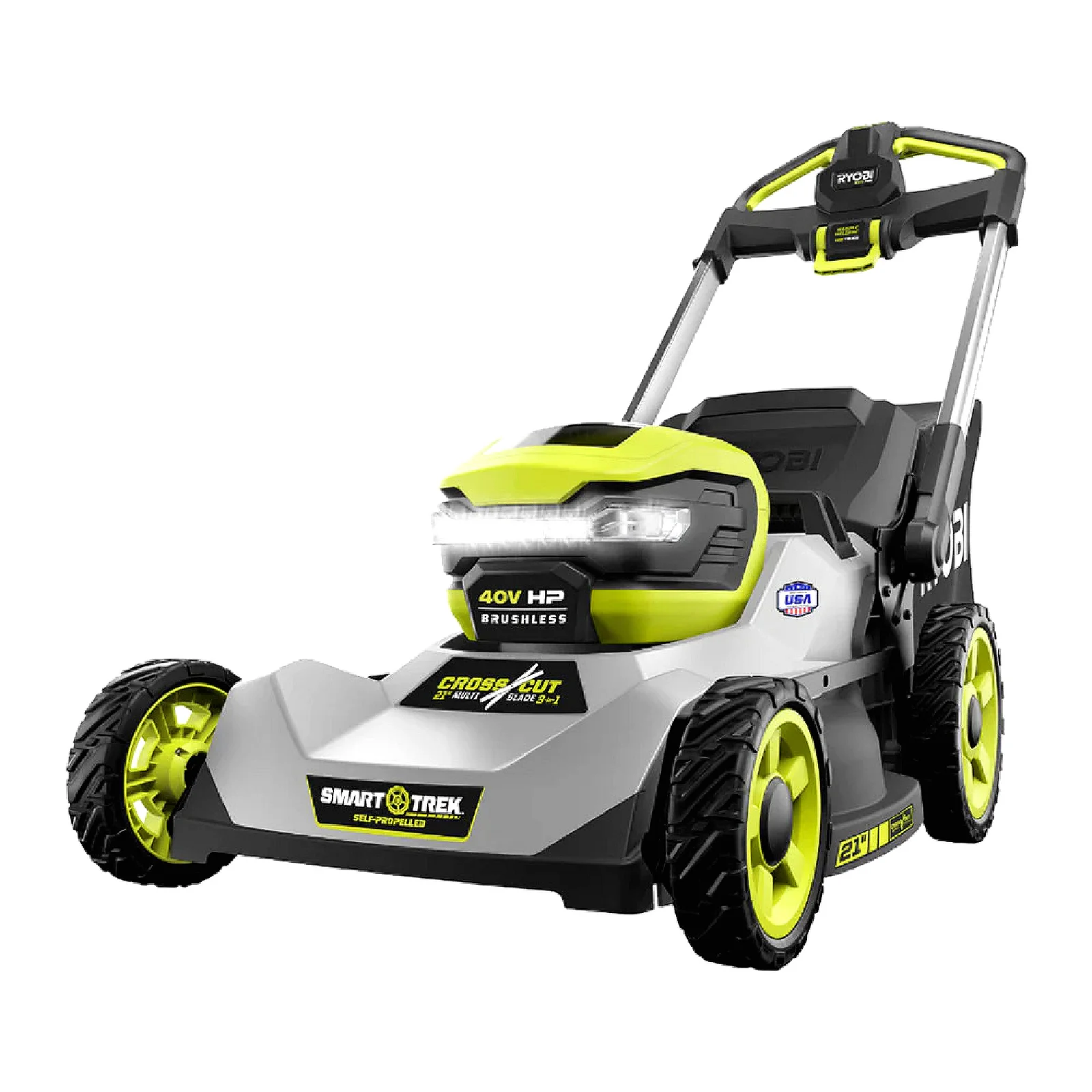 RYOBI 40V HP Brushless 21" Self-Propelled Multi-Blade Lawn Mower Kit