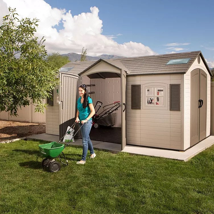 Lifetime 15' x 8' Dual-Entry Outdoor Storage Shed
